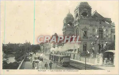 Cartes postales Royan Le Casino de Foncillon Tramway