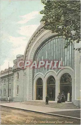 Cartes postales Vichy L'Entree du Nouvel Etablissement Thermal