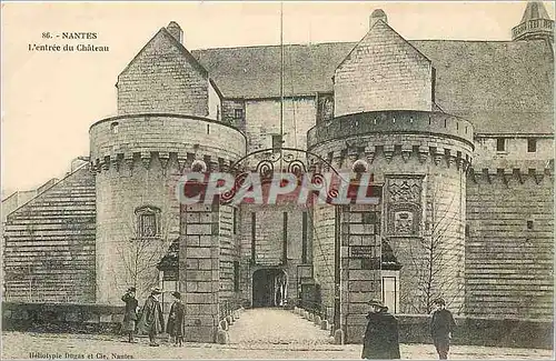 Cartes postales Nantes L'Entree du Ch�teau Enfants