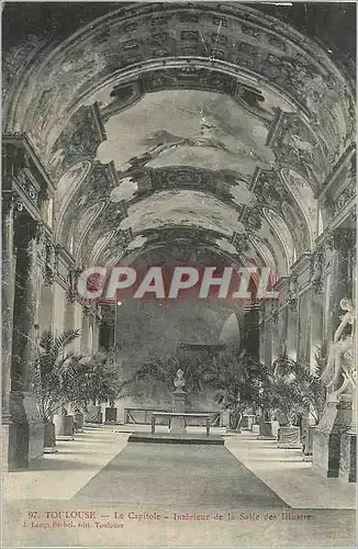 Cartes postales Toulouse Le Capitole Interieur de la Salle des Illustre