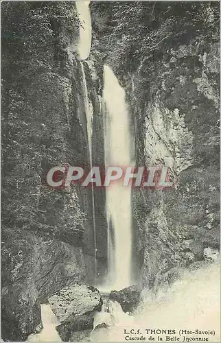 Cartes postales Thones (Hte Savoie) Cascade de la Belle Inconnue