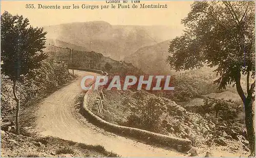 Cartes postales Gorges du Tarn Descente sur les Gorges par le Pont de montmirat