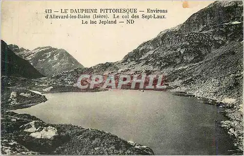 Cartes postales Le Dauphine Pittoresque Environs d'Allevard les Bains (Isere) Le Col des Sept Laux