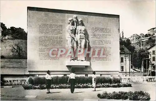 Cartes postales moderne Barrage de Genissiat (Ain) Monument Commemoratif (Force et Lumiere)