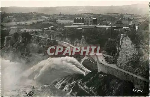 Cartes postales moderne Genissiat (Ain) Route des Usines et Sortie du Canal Evacuateur