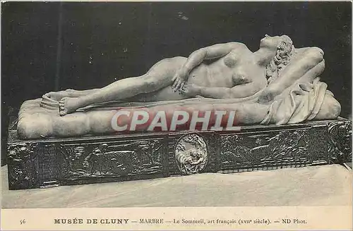 Cartes postales Musee de Cluny Marbre Le Sommeil art Francais (XVIIe Siecle)