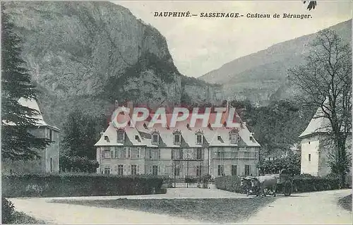 Cartes postales Dauphine Sassenage Chateau de Beranger Attelage B�ufs