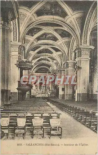 Cartes postales Sallanches (Haute Savoie) Interieur de l'Eglise