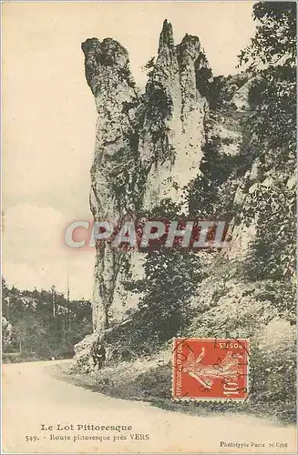 Cartes postales Route Pittoresque pres Vers Le Lot Pittoresque