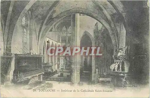 Cartes postales Toulouse Interieur de la Cathedrale Saint Etienne