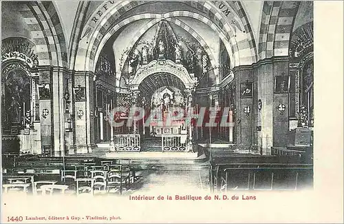 Cartes postales Interieur de la Basilique de N D de Lans