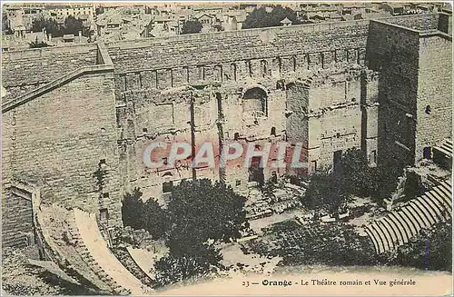 Cartes postales Orange Le Theatre Romain et Vue Generale