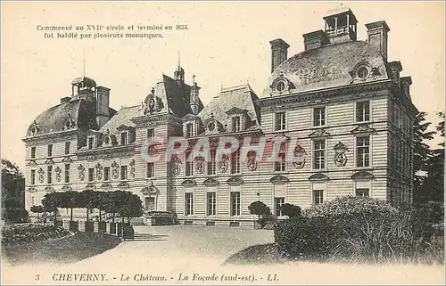 Cartes postales Cheverny Le Chateau La Facade (Sud Est)