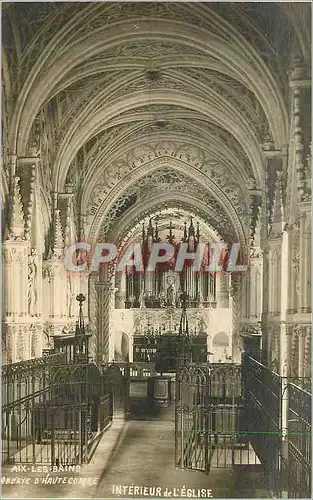 Cartes postales Aix les Bains Abbaye d'Hautecombe Interieur de l'Eglise Orgue