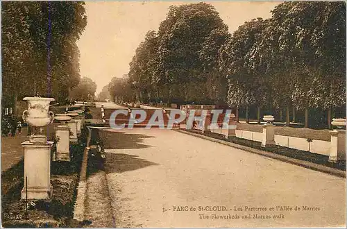 Cartes postales Parc de St Cloud Le Partersss ets l'Allee de Mantes