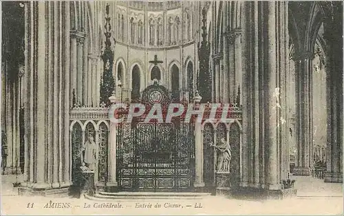 Cartes postales Amiens La Cathedrale Entree du Choeur