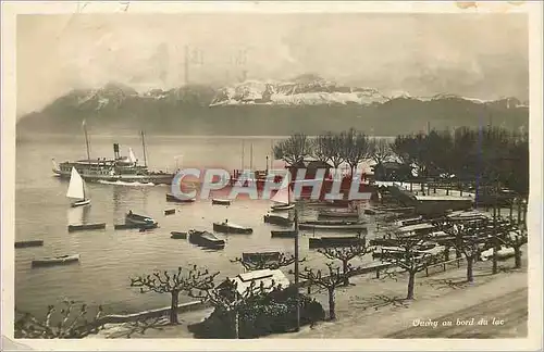 Cartes postales moderne Ouchy au Bord du Lac Bateaux