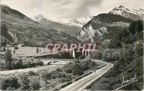 Cartes postales moderne Environs de Bourg St Maurice Pont des Raves Le Viaduc Le Bec Rouge