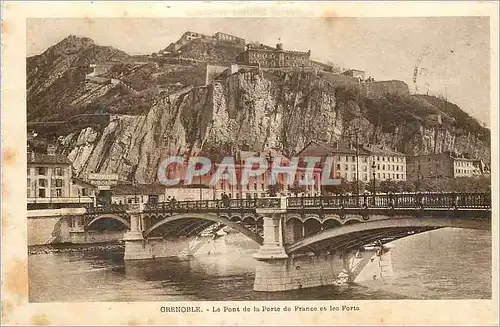 Cartes postales Grenoble Le Pont de la Porte de France et les Forts