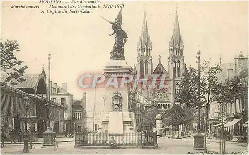 Cartes postales Moulins Vue d'Ensemble Marche Couvert