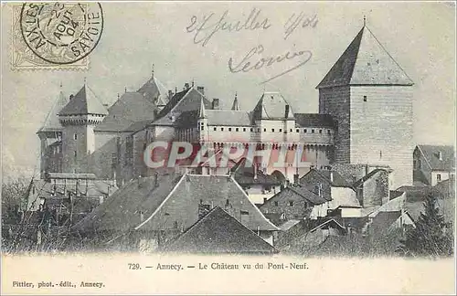 Cartes postales Annecy le Chateau Vu du Pont Neuf