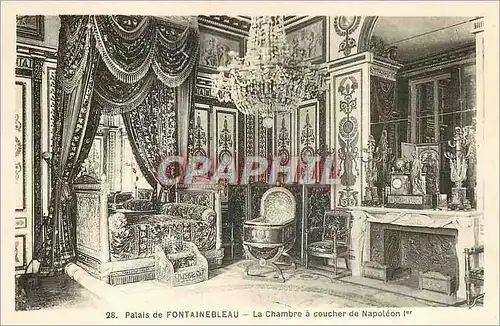 Cartes postales Palais de Fontainebleau la Chambre a Coucher de Napoleon 1er