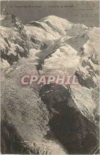 Cartes postales Le Sommet du Mont Blanc Vue prise du Brevent