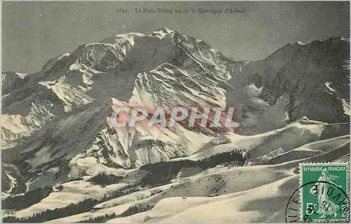 Cartes postales Le Mont Blanc vu de la Montagne d'Arbois