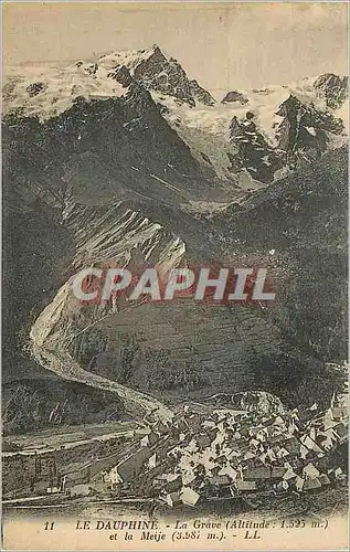 Cartes postales Le Dauphine la Grave et la Meije