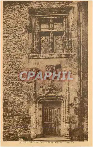 Cartes postales Cahors Entree de la Maison Henri IV