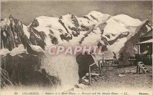 Cartes postales Chamonix Brevent et le Mont Blanc