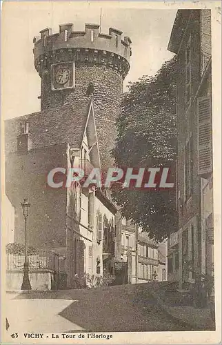 Cartes postales Vichy La Tour de l'Horloge