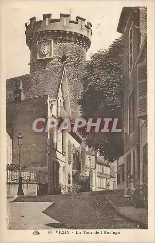 Cartes postales Vichy La Tour de l'Horloge