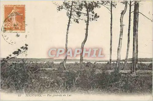 Cartes postales Soustons Vue Generale du Lac