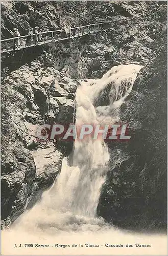 Cartes postales Servoz Gorges de la Diosaz Cascade des Danses