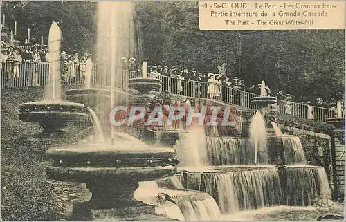 Cartes postales St Cloud Le Parc Les Grandes Eaux Partie Interieure de la Grande Cascade