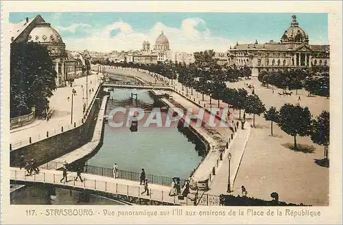 Cartes postales Strasbourg vue Panoramique