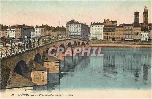 Cartes postales Macon Le Pont Saint Laurent