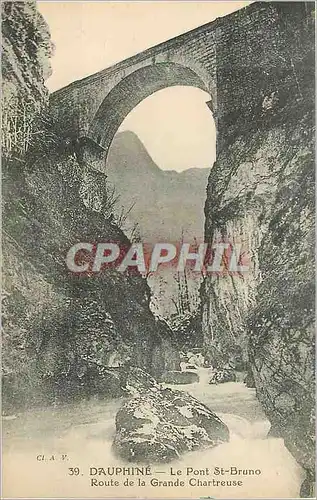 Cartes postales Dauphine Le Pont St Bruno Route de la Grande Chartreuse