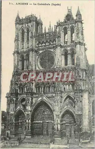 Cartes postales Amiens la Cathedrale (Facade)