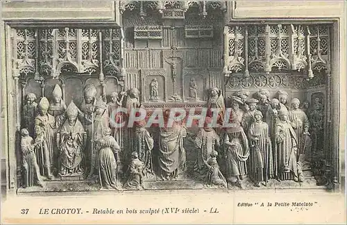 Cartes postales Le Crotoy Retable en Bois Sculpte (XVIe Siecle)