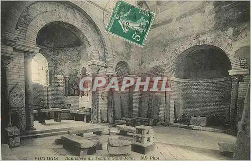 Cartes postales Poitiers Baptistere du Temple Saint Jean