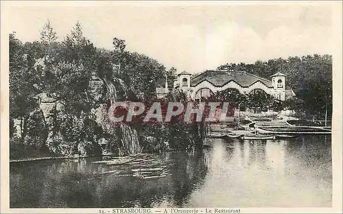 Cartes postales Strasbourg a l'Orangerie le Restaurant