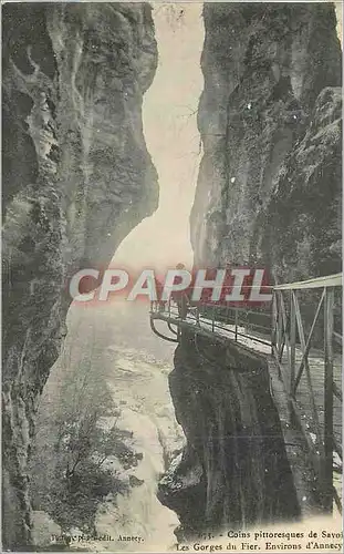 Cartes postales Les Gorges du Fier Environs d'Annecy Coins Pittoresques de Savoie