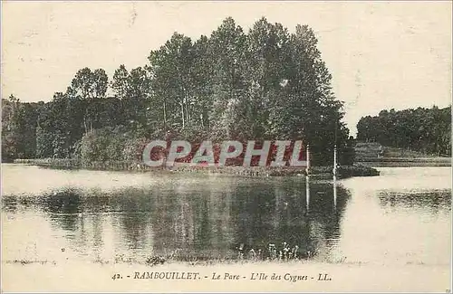 Cartes postales Rambouillet Le Parc L'Ille des Cygnes