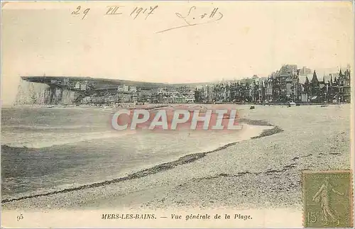 Cartes postales Mers les Bains Vue Generale de la Plage