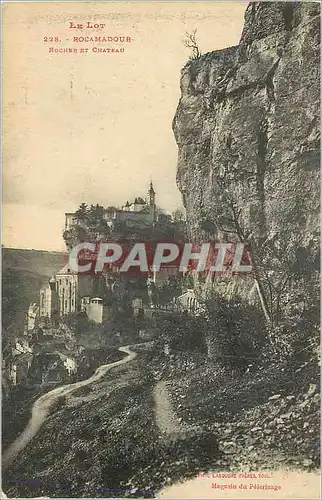 Cartes postales Rocamadour (Lot) Rocher et Chateau