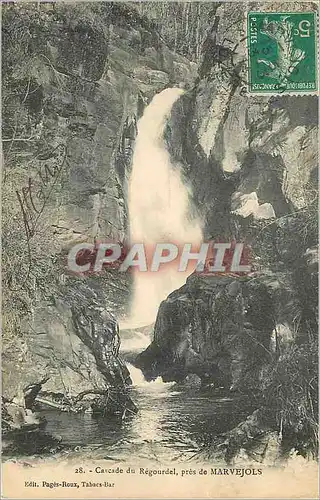 Cartes postales Cascade du Regourdel pres de Marvejols