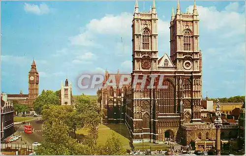 Cartes postales moderne London Westminster Abbey and Big Ben