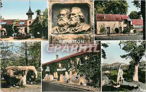 Cartes postales moderne Barbizon (S et M) La Chapelle et l'Atelier Rousseau Les Bustes de Millet Le Musee Millet